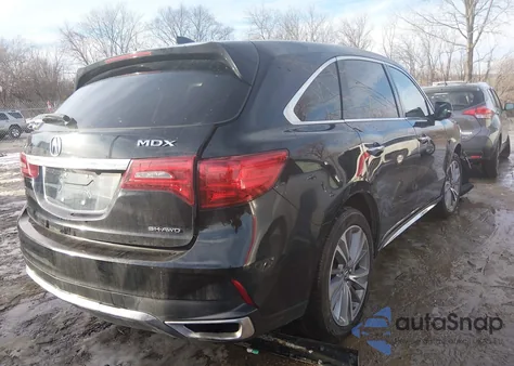 2017 Acura Mdx Technology Package z USA, uszkodzony, nr VIN 5FRYD4H51HB027962